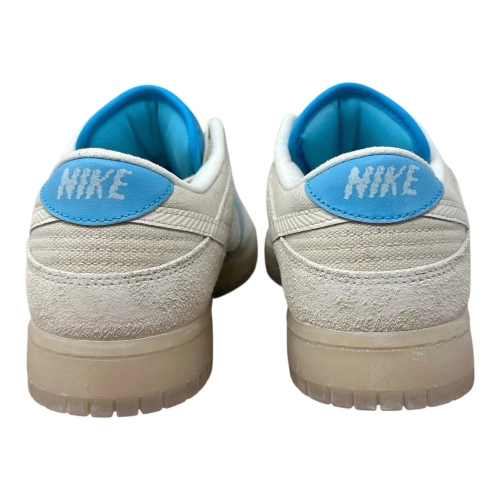 Nike Dunk Low Retro SE Mens 9.5 Sail Baltic Blue Suede Canvas HQ3621-133
